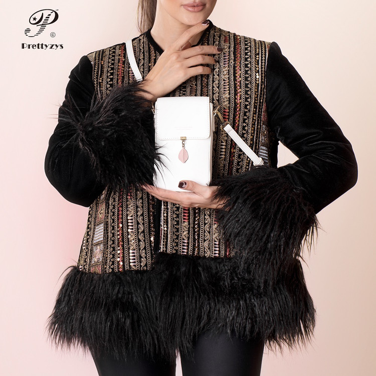 کیف رودوشی زنانه برند پرتیز سفید مدل PRETTYZYS L051