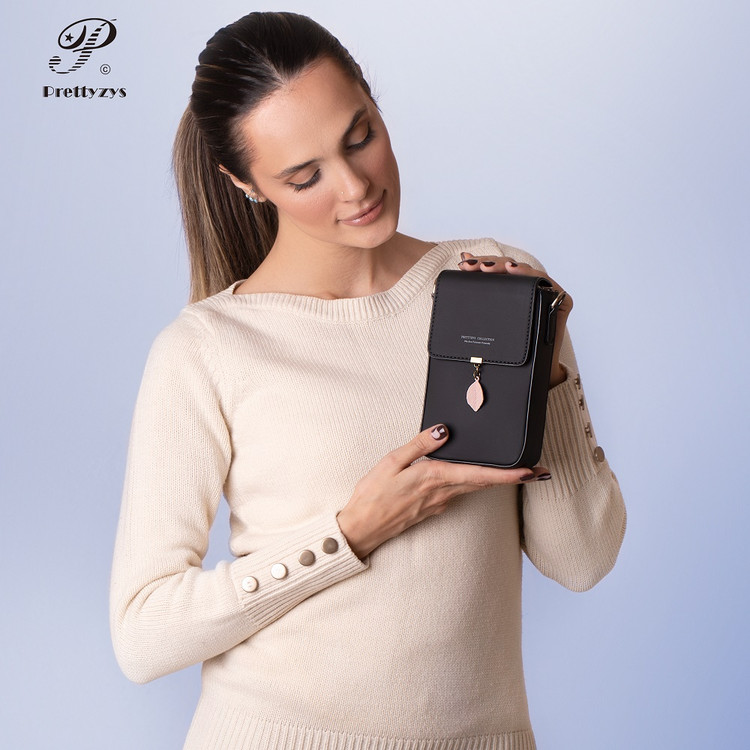 کیف رودوشی زنانه برند پرتیز مشکی مدل PRETTYZYS L051