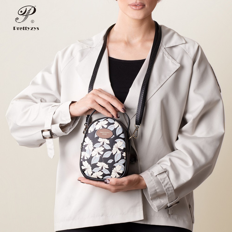 کیف رودوشی زنانه برند پرتیز مشکی مدل PRETTYZYS L113