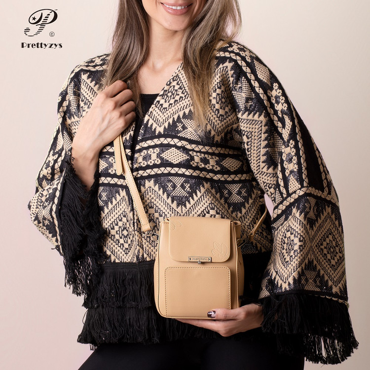 کیف رودوشی زنانه برند پرتیز کرم مدل PRETTYZYS X073