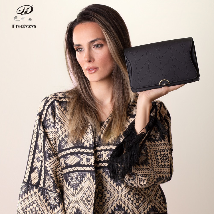 کیف رودوشی زنانه برند پرتیز مشکی مدل PRETTYZYS X081