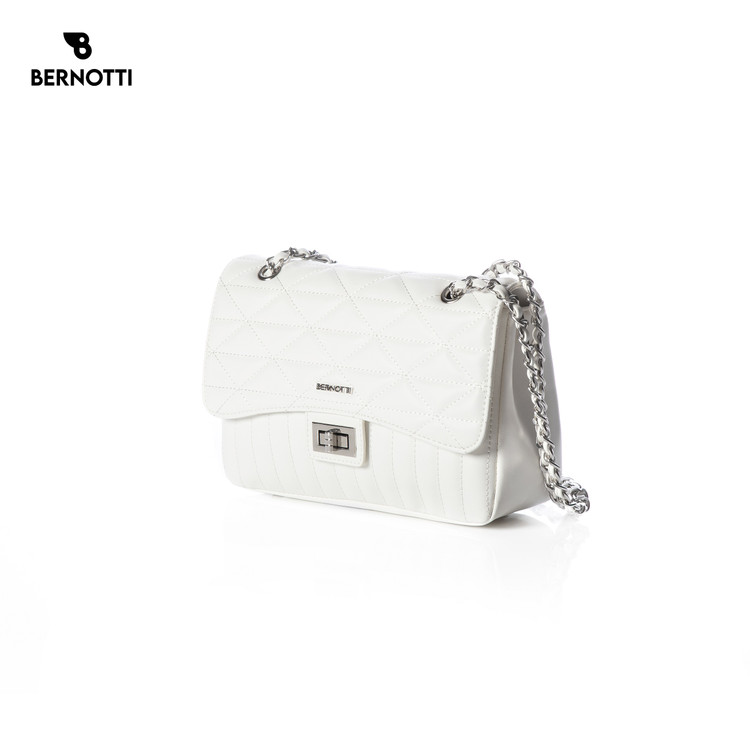 کیف رودوشی برند برنوتی سفید مدل BERNOTTI TB-6700
