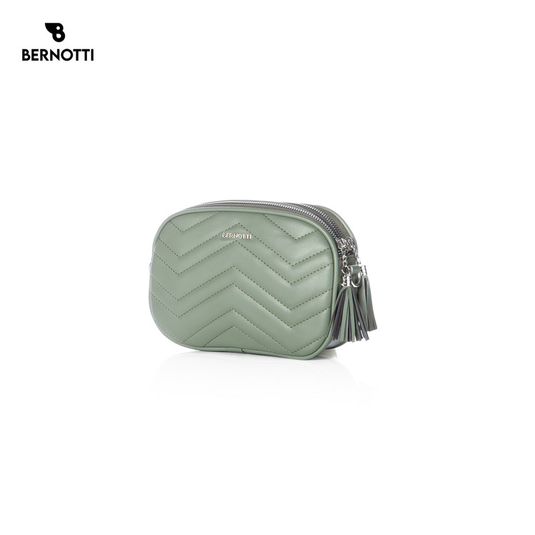 کیف کمری رودوشی برند برنوتی سبز مدل BERNOTTI TB-6716
