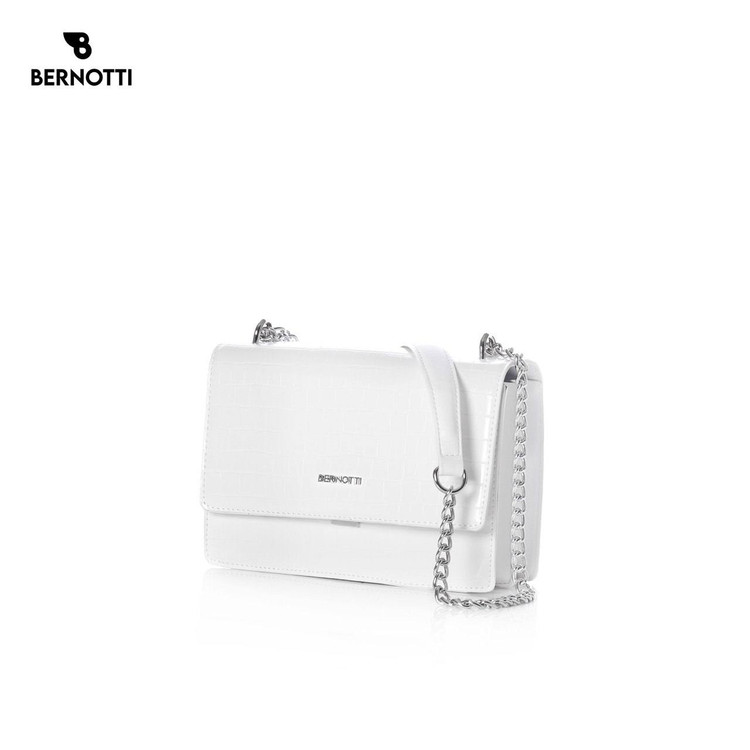 کیف رودوشی برند برنوتی سفید مدل BERNOTTI TB-6423