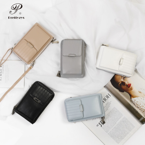 کیف رودوشی زنانه پرتیز کرم مدل PRETTYZYS L142