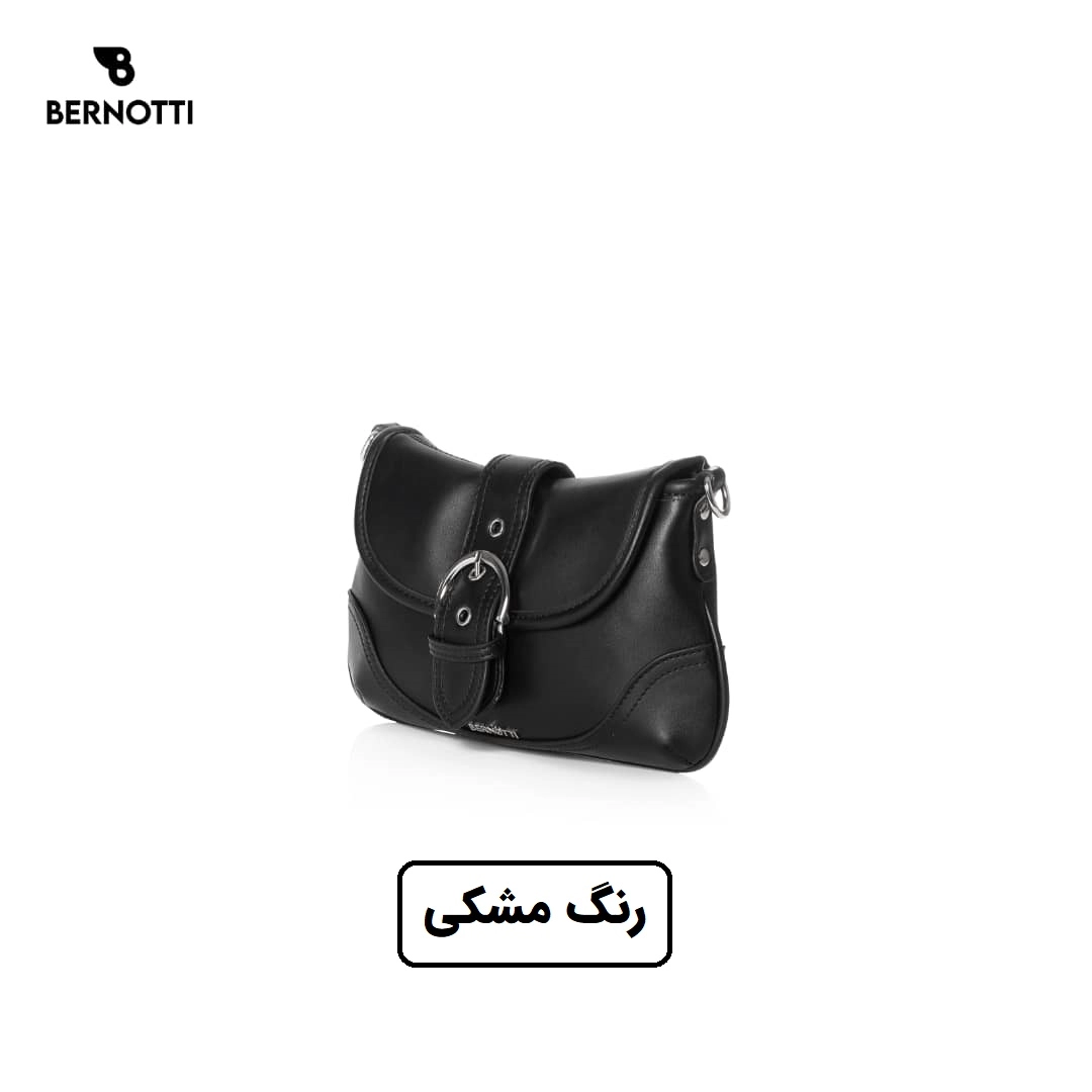 کیف دستی/رودوشی برند برنوتی مشکی مدل BERNOTTI TB-7100