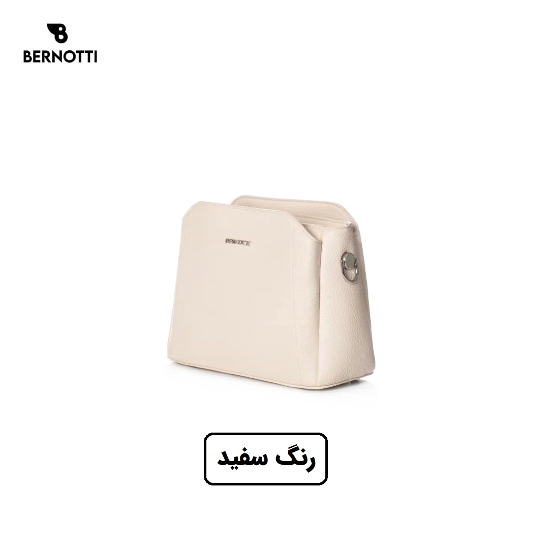 کیف رودوشی برند برنوتی سفید مدل BERNOTTI TB-7102