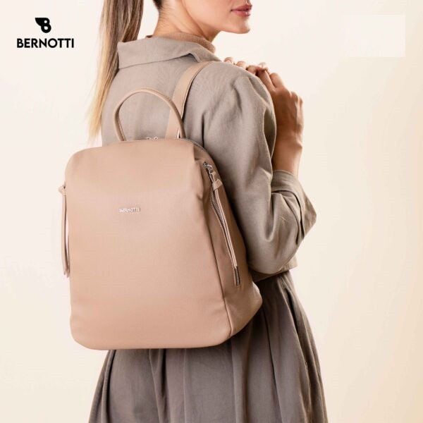 عکس کوله پشتی برند برنوتی کرم 2 مدل BERNOTTI TB-7112