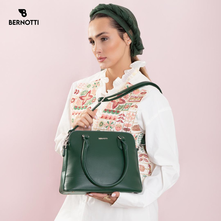 عکس کیف دستی/رودوشی برند برنوتی سبز مدل BERNOTTI TB-7114