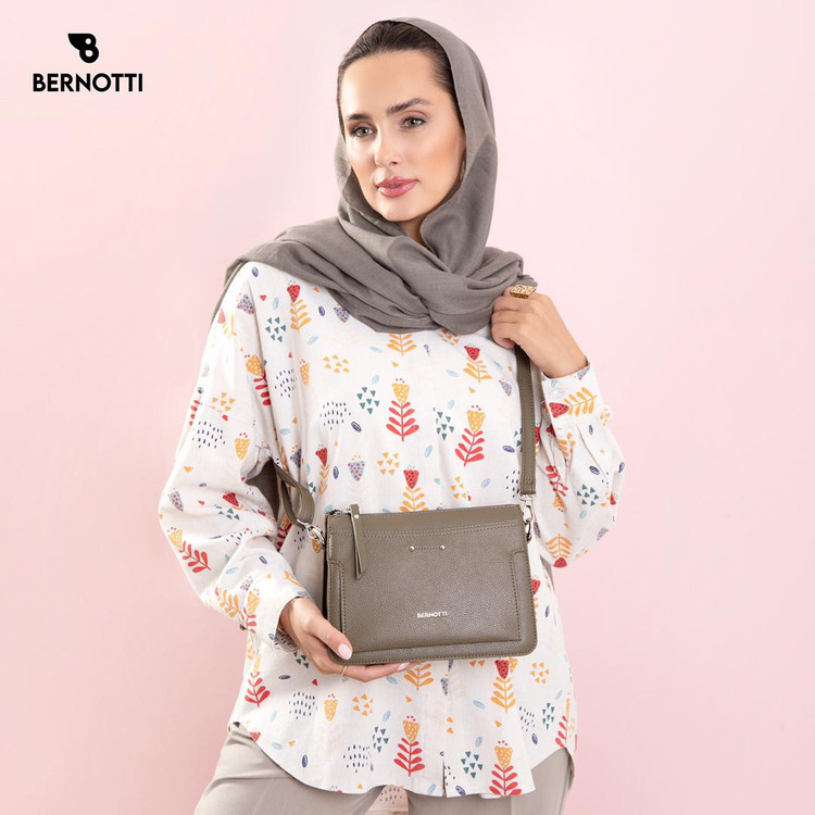 عکس کیف رودوشی برند برنوتی سبز مدل BERNOTTI TB-7116