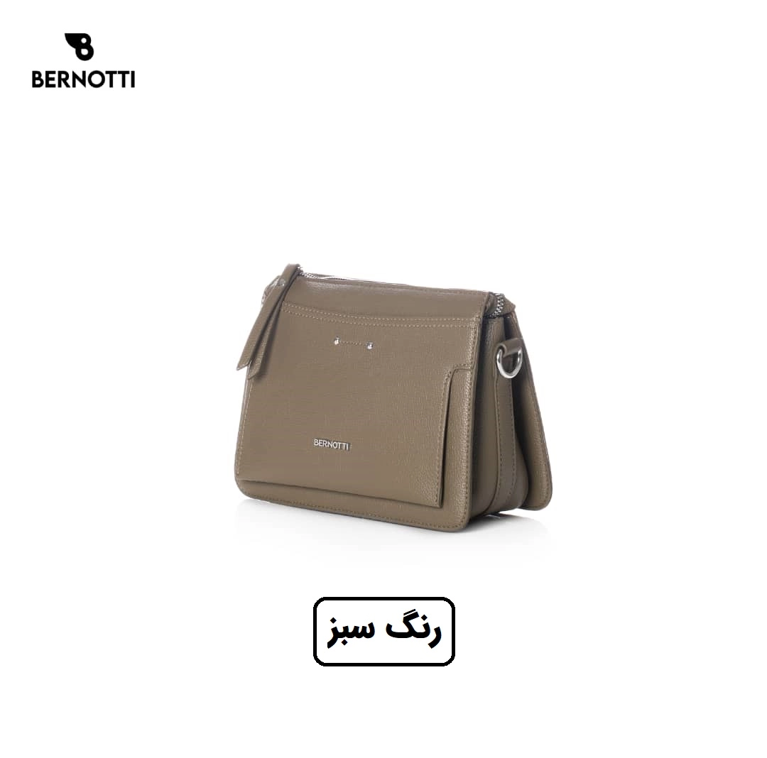 کیف رودوشی برند برنوتی سبز مدل BERNOTTI TB-7116