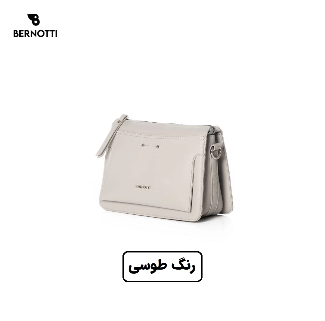 کیف رودوشی برند برنوتی طوسی 2مدل BERNOTTI TB-7116