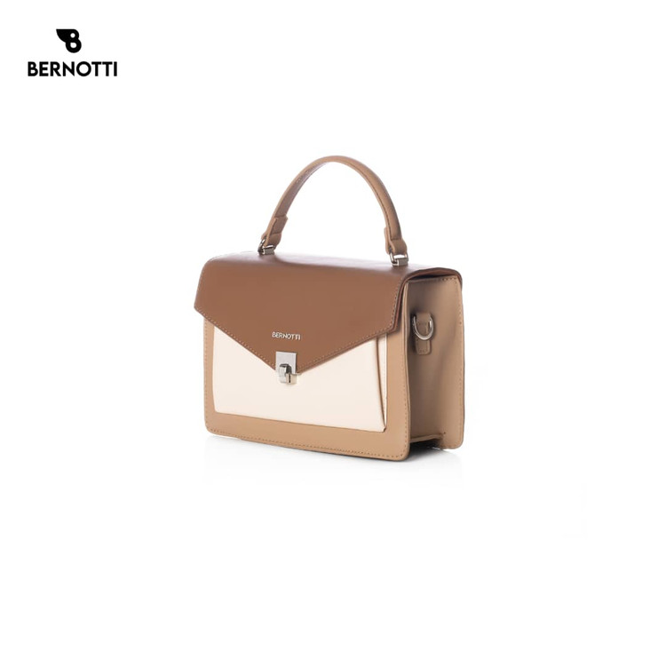 کیف دستی/رودوشی برند برنوتی قهوه ای مدل BERNOTTI TB-7118