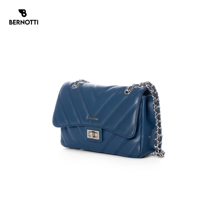 کیف دستی/ رودوشی برند برنوتی سرمه ای مدل BERNOTTI TB-7120