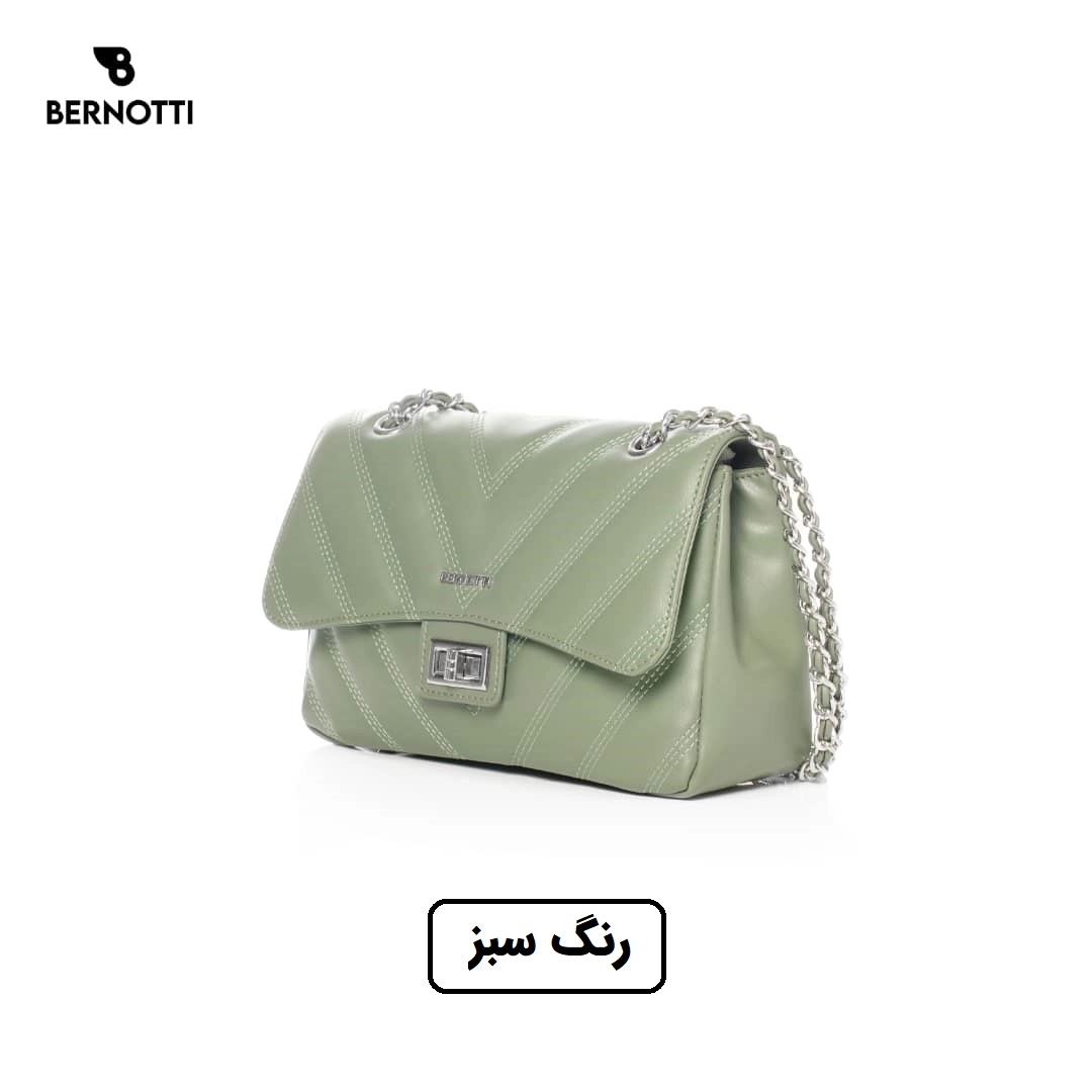 کیف دستی/ رودوشی برند برنوتی سبز مدل BERNOTTI TB-7120