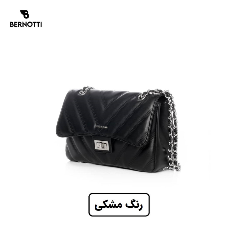 کیف دستی/ رودوشی برند برنوتی مشکی مدل BERNOTTI TB-7120