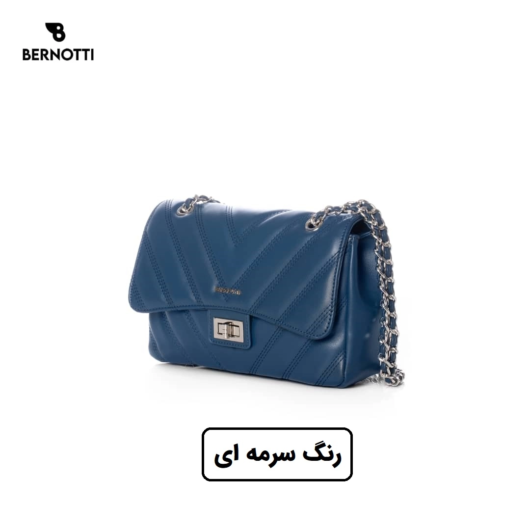 کیف دستی/ رودوشی برند برنوتی سرمه ای مدل BERNOTTI TB-7120