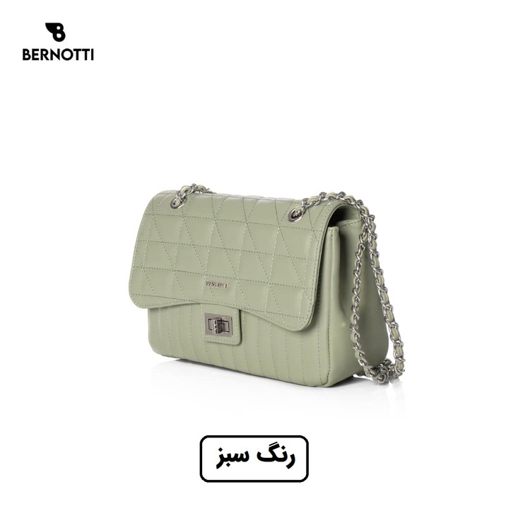 کیف دستی/ رودوشی برند برنوتی سبز مدل BERNOTTI TB-7122