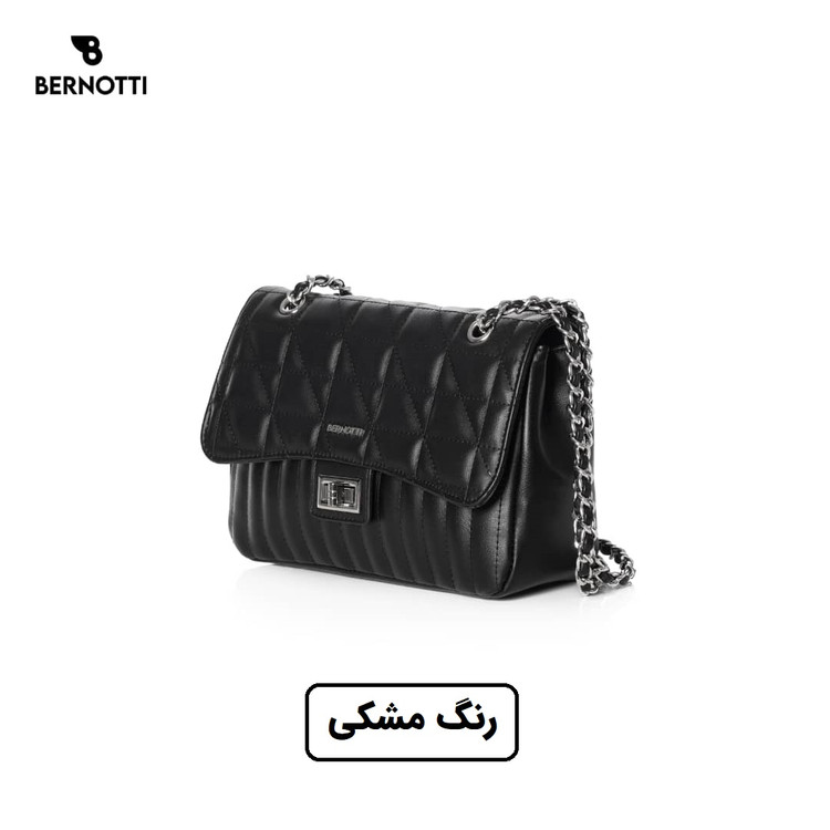 کیف دستی/ رودوشی برند برنوتی مشکی مدل BERNOTTI TB-7122