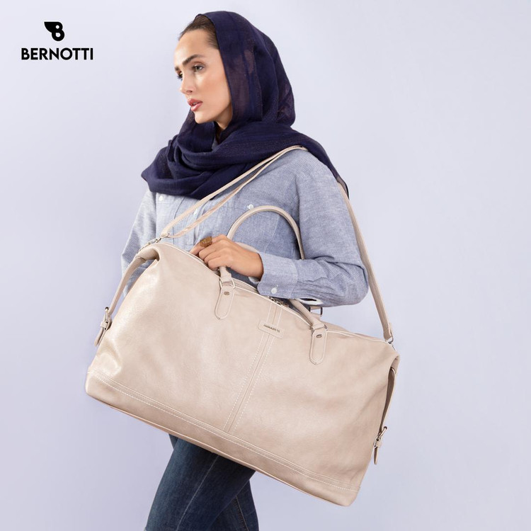 عکس ساک سفری بزرگ برند برنوتی کرم مدل BERNOTTI TB-7124