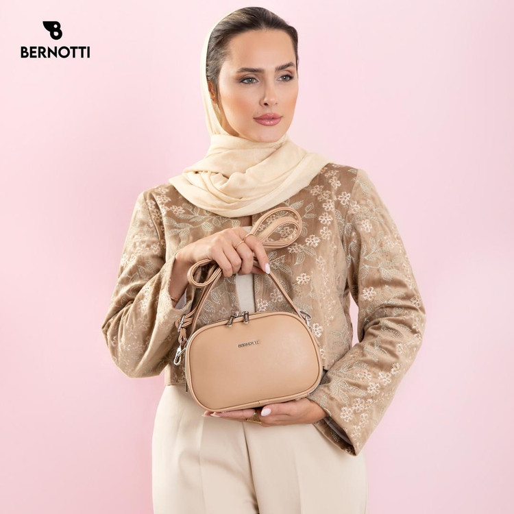 عکس کیف دستی/رودوشی برند برنوتی کرم مدل BERNOTTI TB-7138