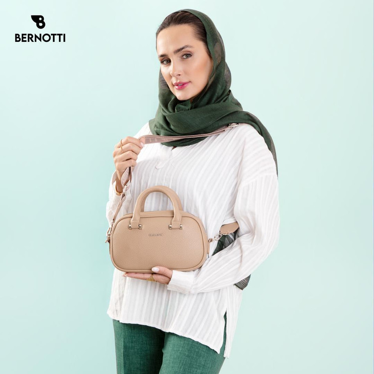 عکس کیف دستی/رودوشی برند برنوتی کرم مدل BERNOTTI TB-7140