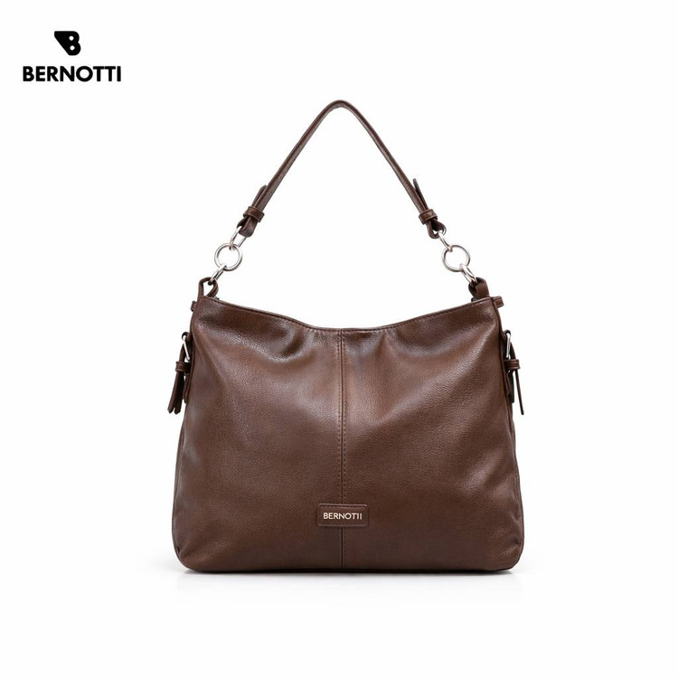 کیف دوشی زنانه برند برنوتی قهوه ای BERNOTTI TB-7176