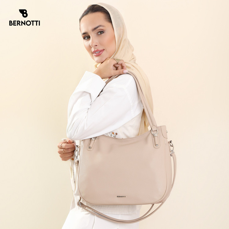 کیف زنانه برند برنوتی رنگ کرم BERNOTTI TB-7180