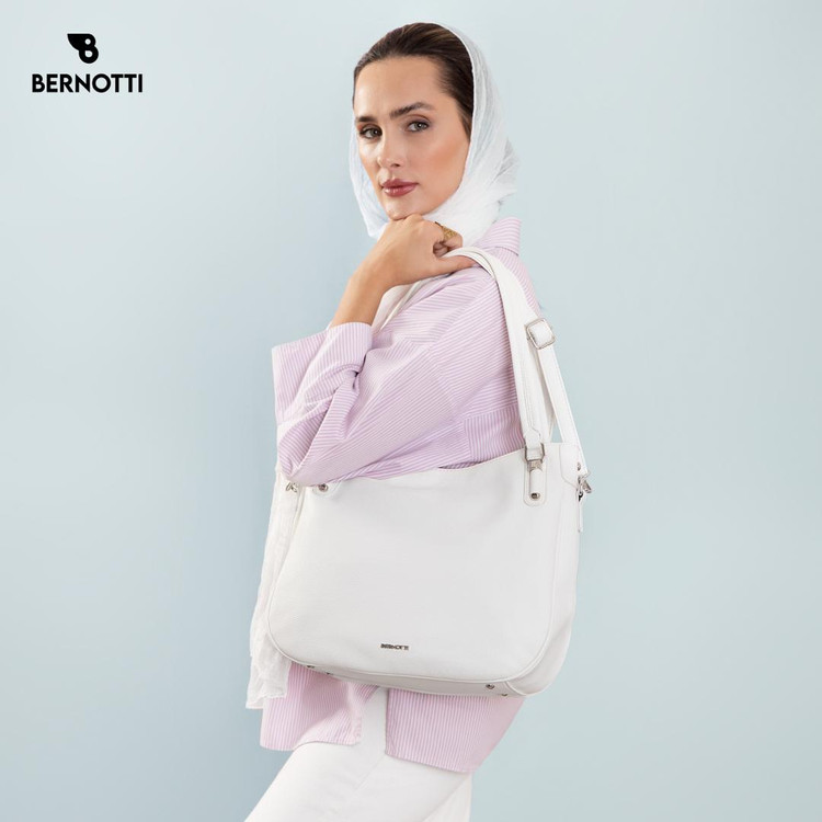 کیف زنانه برند برنوتی رنگ سفید BERNOTTI TB-7180
