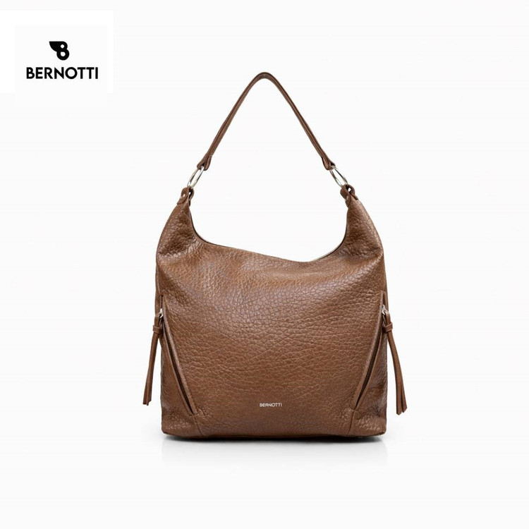 کیف دوشی زنانه برند برنوتی قهوه ای BERNOTTI TB-7178