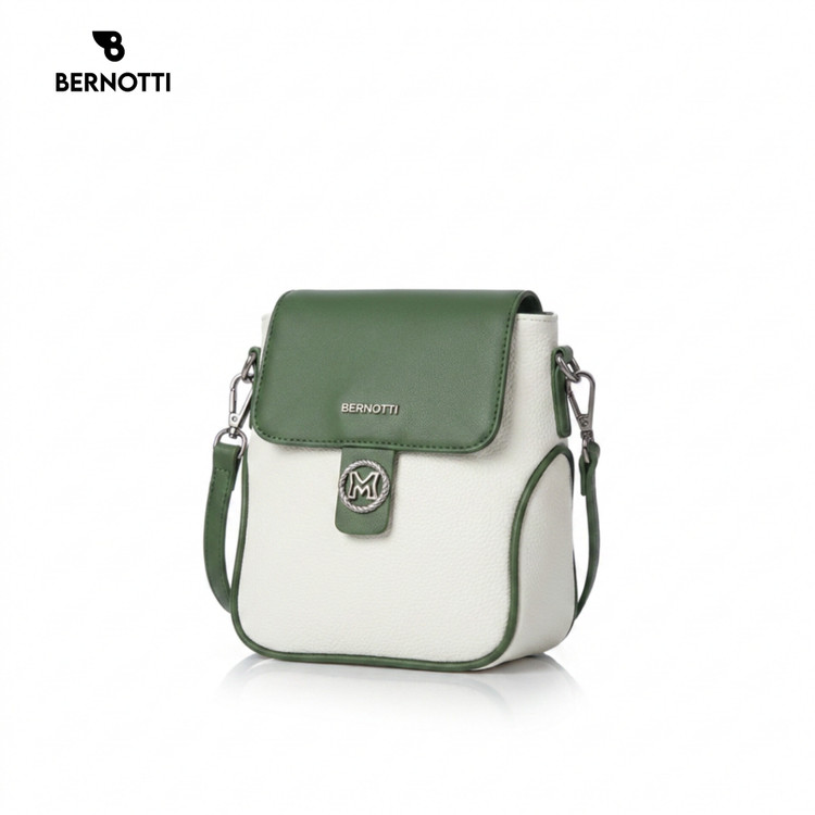 کیف رودوشی برند برنوتی سبز مدل BERNOTTI TB-7190