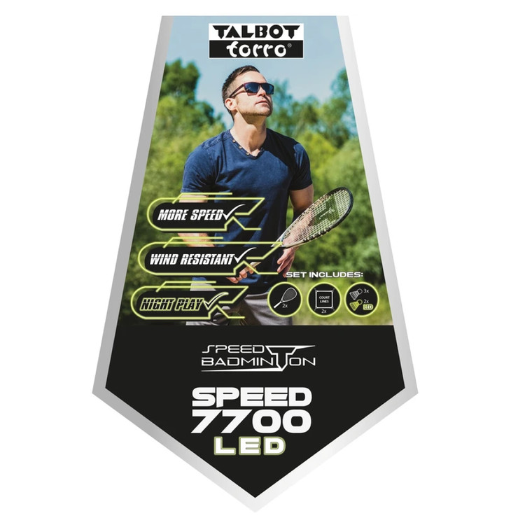 راکت بدمینتون سرعتی برند تالبوت تورو TALBOT TORRO Set Speed 7700