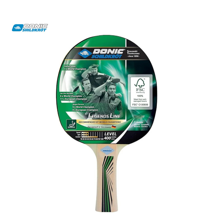 راکت پینگ پنگ برند دونیک شیلدکروت DONIC Legends Line 400