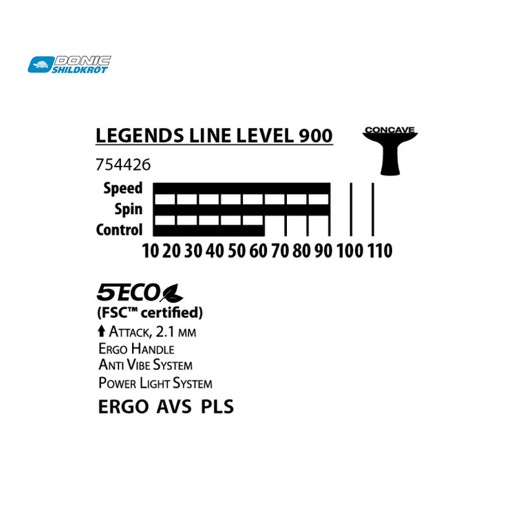 راکت پینگ پنگ برند دونیک DONIC Legends Line 900