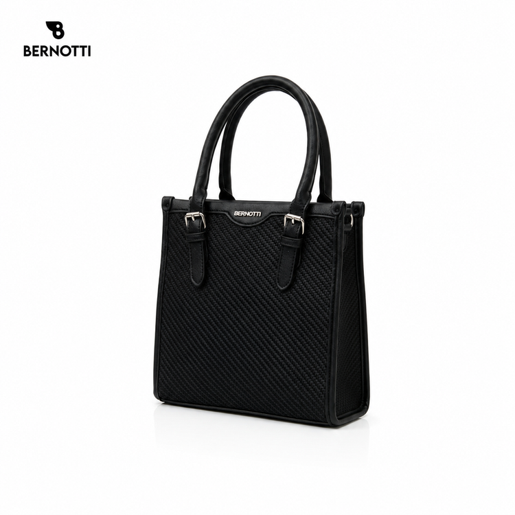 کیف دستی/دوشی برند برنوتی مشکی مدل BERNOTTI TB-7194