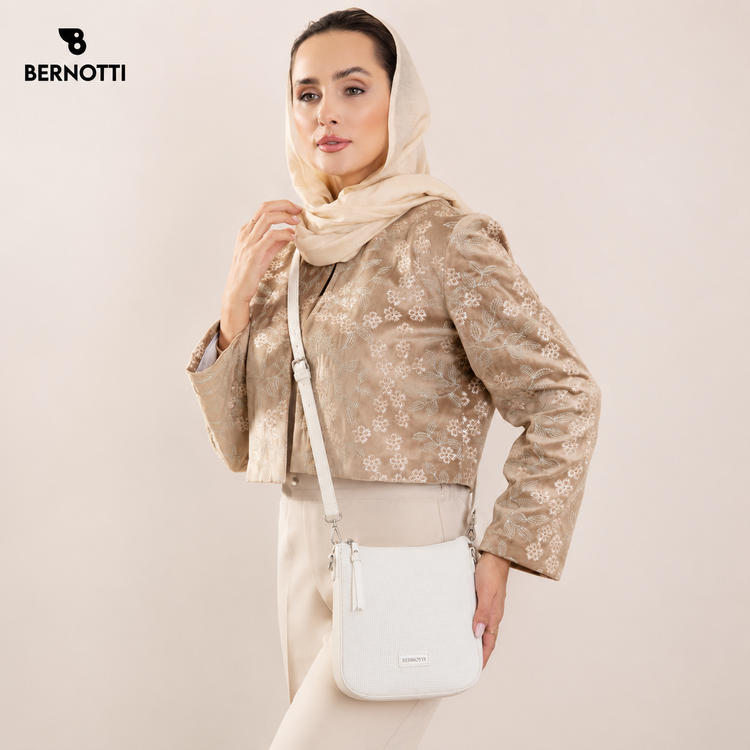 کیف رودوشی برند برنوتی مدل BERNOTTI TB-7192 سفید