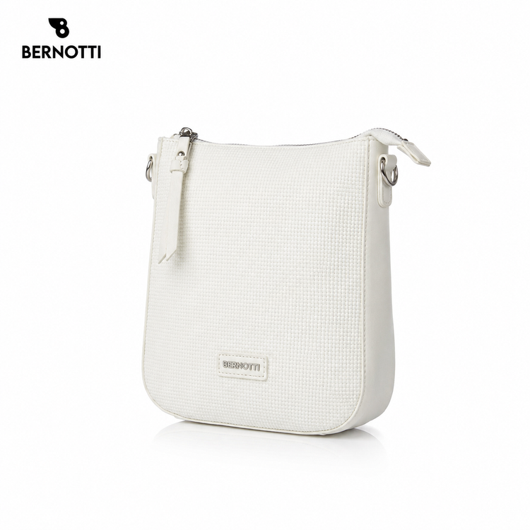 کیف رودوشی برند برنوتی سفید مدل BERNOTTI TB-7192