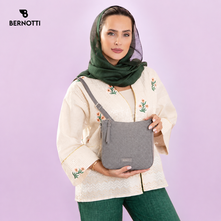 کیف رودوشی برند برنوتی مدل BERNOTTI TB-7192 طوسی