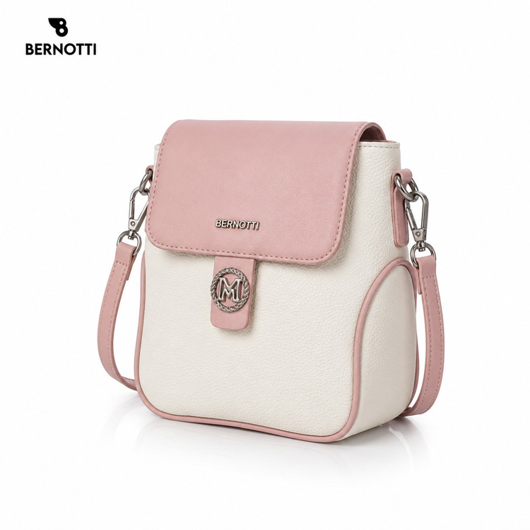 کیف رودوشی برند برنوتی صورتی مدل BERNOTTI TB-7190