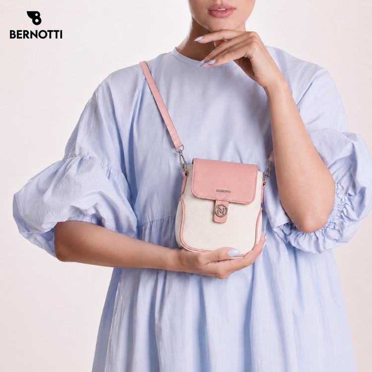 کیف رودوشی برند برنوتی مدل BERNOTTI TB-7190 صورتی