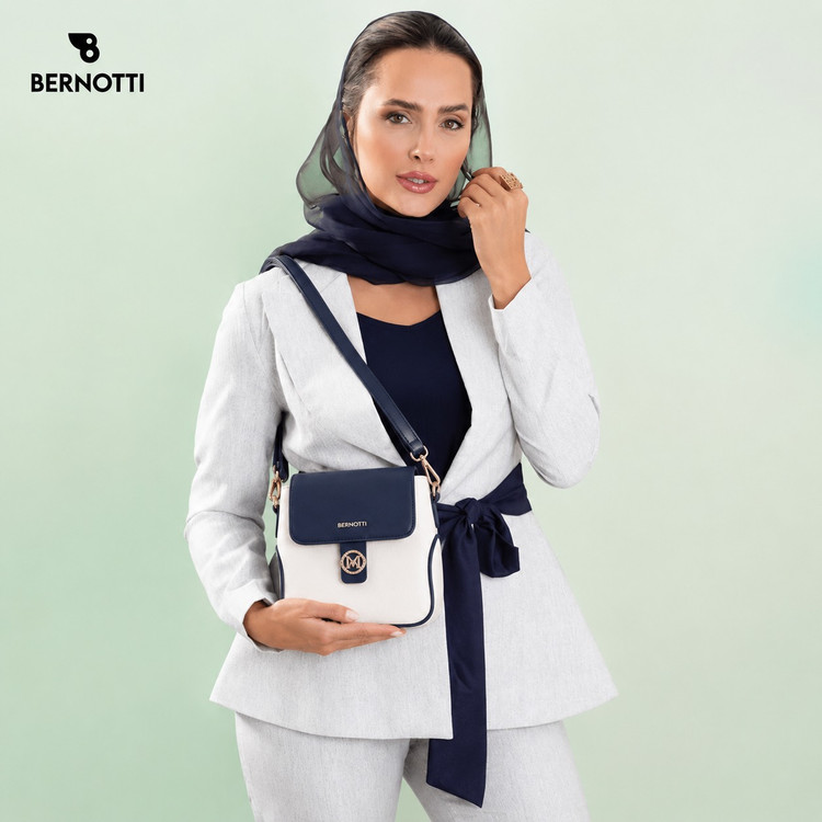 کیف رودوشی برند برنوتی مدل BERNOTTI TB-7190 سرمه ای