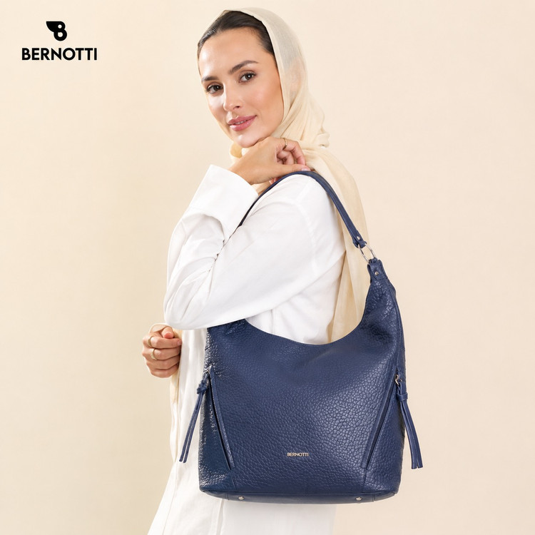 کیف دوشی زنانه برنوتی سرمه ای BERNOTTI TB-7178