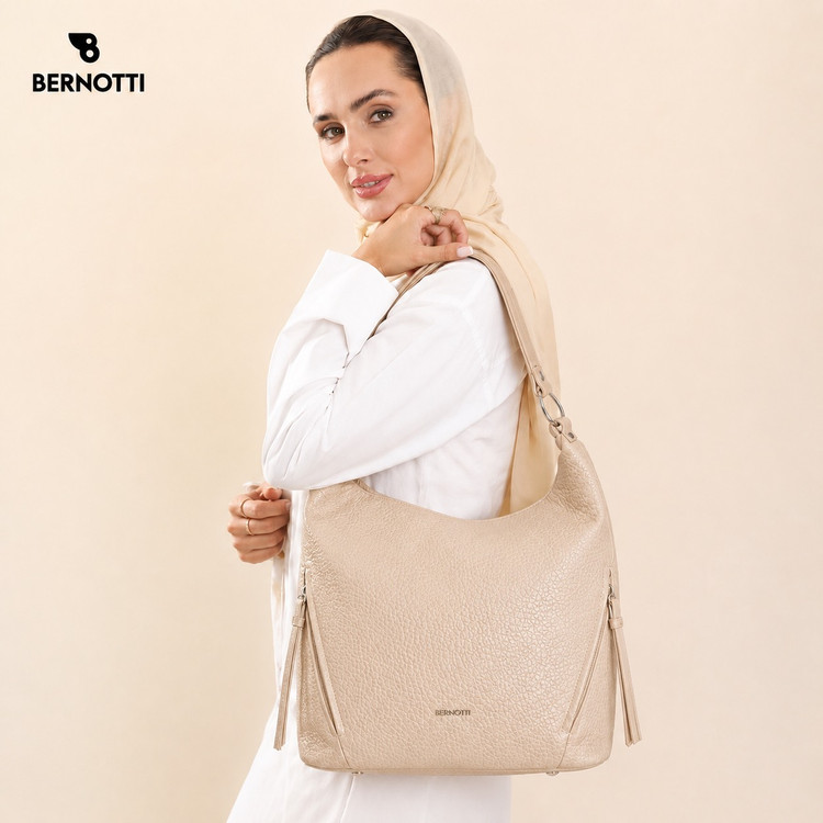 کیف دوشی زنانه برنوتی کرم BERNOTTI TB-7178