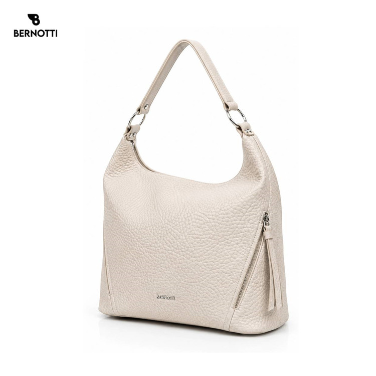 کیف دوشی زنانه برند برنوتی کرمBERNOTTI TB-7178
