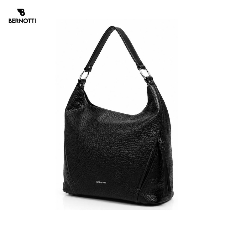 کیف دوشی زنانه برند برنوتی مشکیBERNOTTI TB-7178