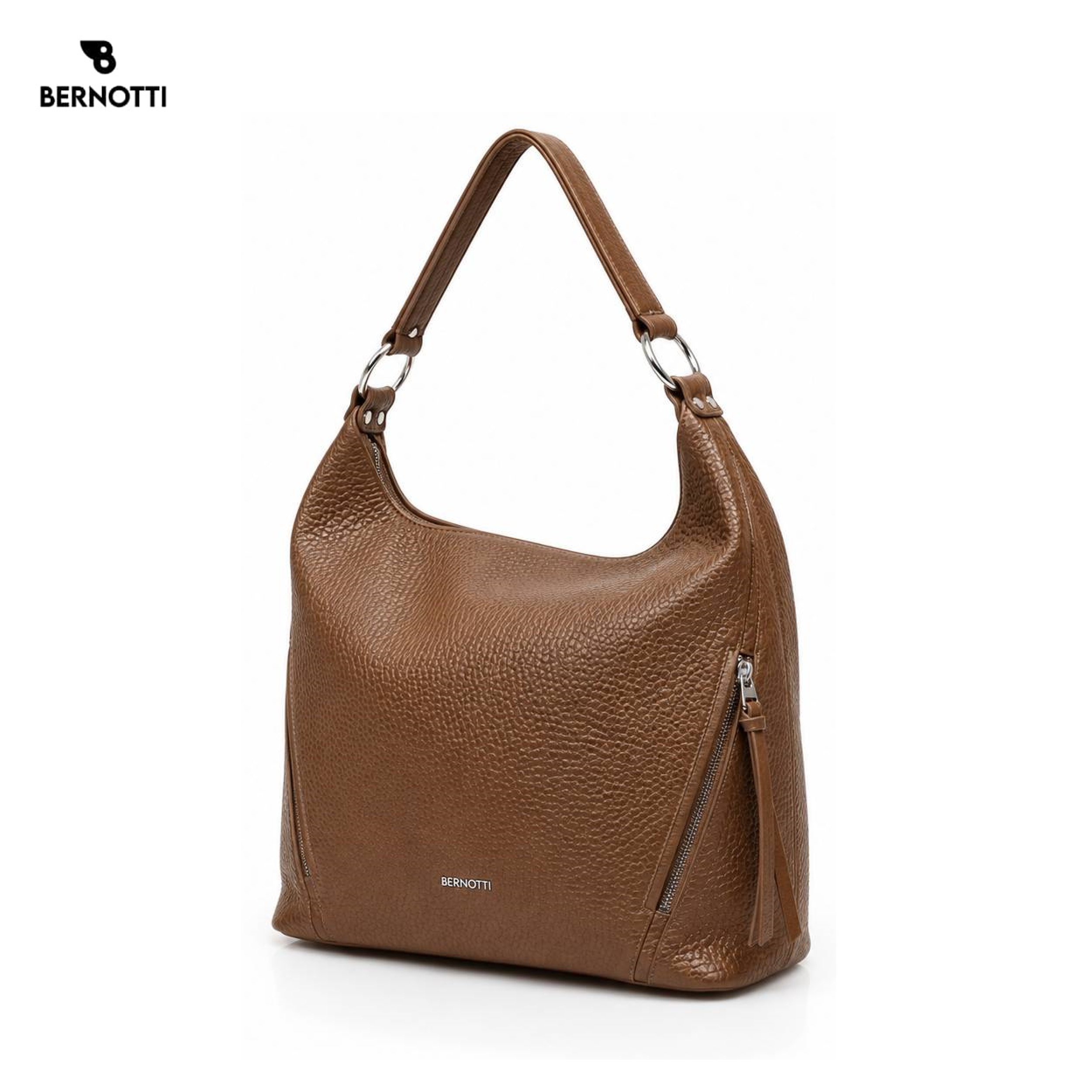 کیف دوشی زنانه برند برنوتی قهوه ایBERNOTTI TB-7178