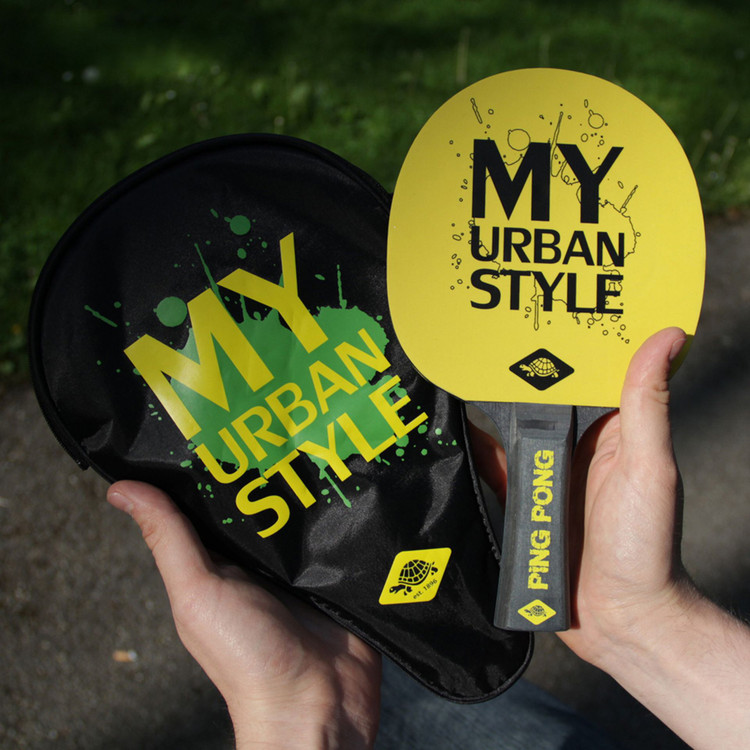 راکت پینگ پنگ برند شیلدکروت My Urban Style با کاور و توپ