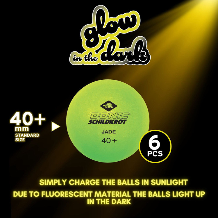 توپ پینگ پنگ برند دونیک شیلدکروت Glow بسته 6 عددی