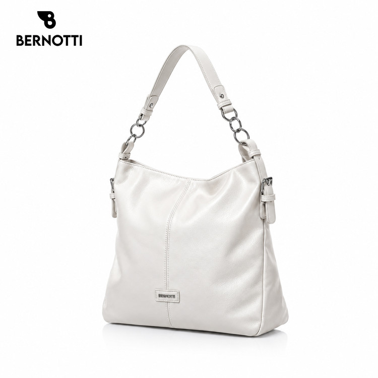 کیف دوشی زنانه برند برنوتی سفید BERNOTTI TB-7176