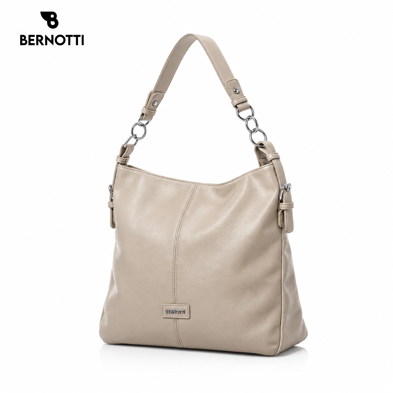 کیف دوشی زنانه برند برنوتی کرم BERNOTTI TB-7176